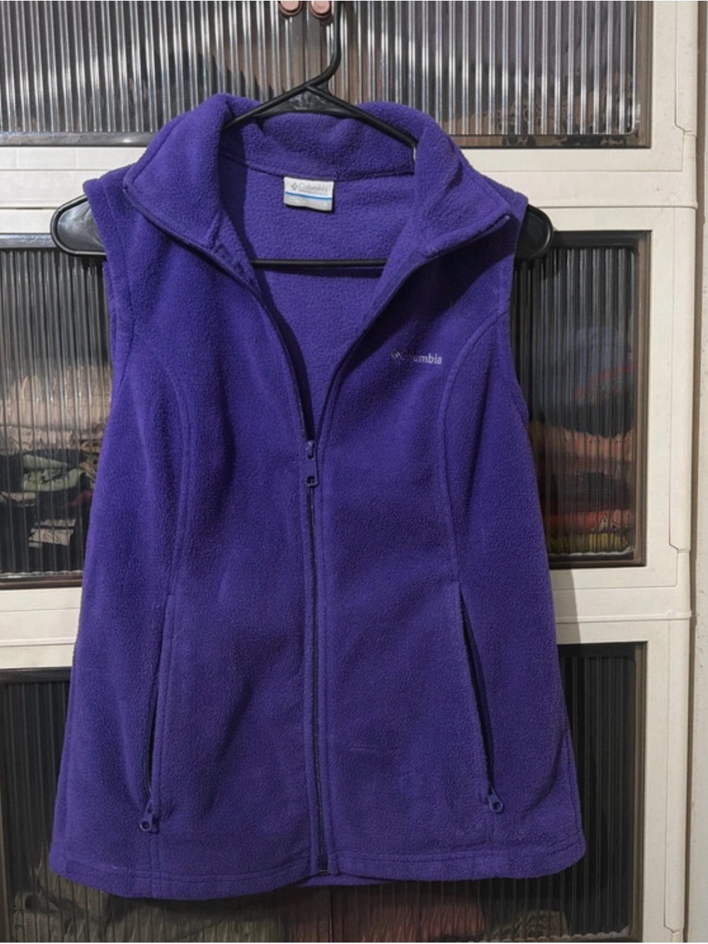 Columbia Women's Purple Full-Zip Fleece Vest